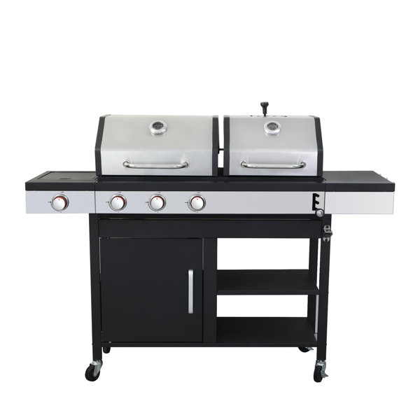 Moda Furnishings 3burner Propane Gas Bbq Grill With Side Burner